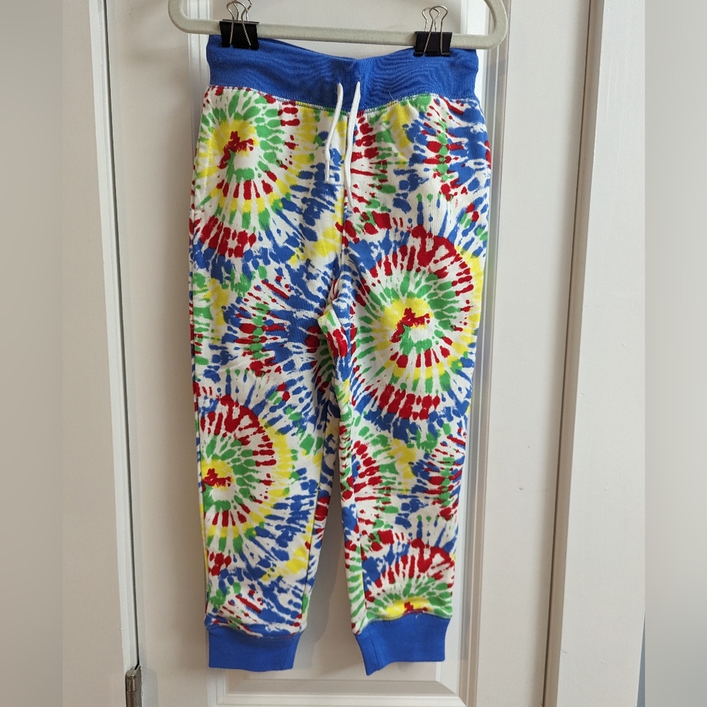 Lands end girls tye dye sweatpants XS 4-5